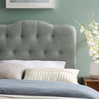 Modway Annabel Upholstered Fabric Twin Headboard - Grey-Fiberboard and plywood frame