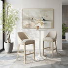 Zuo Calmo Barstool - Beige-Assembly not required