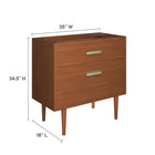 Modway Cassia 36" Teak Wood Bathroom Vanity Cabinet - Natural-Spacious Drawer