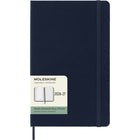 Moleskine Classic 18-Month 2026-2027 Weekly Planner - Hard Cover - 5" x 8.25" - Sapphire Blue - English-Ivory-coloured, 70 g/m², acid-free paper