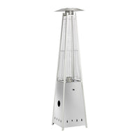 Shinerich Pyramid Style Patio Heater - Stainless Steel-40,000BTU adjustable heat output