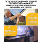 Bell + Howell Bionic Floodlight Pro Solar Lights Outdoor with Motion Sensor LED-Overhead flood light or stake mounted ground light: the Bionic Floodlight Pro can be screw mounted to your house or any wall or post