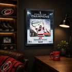 Frameworth Carolina Hurricanes 2026 Stanley Cup Champions: Jordan Staal Ice Design PhotoGlass Framed Photo - 18" W x 22" H-Professionally framed in Canada: The image is printed in ultra high definition directly onto the glass itself and finished in a black frame