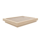 Nexera Marconi Platform Bed Frame - Queen Size - Natural Blonde Oak-No Box Spring Needed: Compatible with your preferred mattress (sold separately), includes reliable center supports