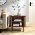 Modway Cadence Open Nightstand - Walnut-2 Open Shelves