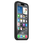 Apple - Etui en silicone avec Magsafe pour iPhone 15 Pro Max - Noir - MT1M3ZM/A-Compatible avec le chargement sans fil : Oui
