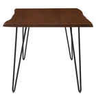 Modway Ardor 60" Live Edge Acacia Wood Acacia Wood Dining Table - Black Walnut-Non-Marking Foot Pins