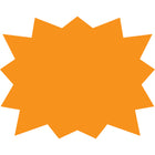 Cosco Burst Sign with Metal Stake Kit - 15" x 19" - Orange - 3 pack-These burst signs feature a bright orange color and bold shape to attract attention in outdoor settings