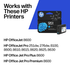 HP 951 Cyan Original Ink Cartridge (CN050AN)-Cartridge yield (approx.): 700 pages