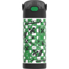 Thermos FUNtainer Vacuum Insulated Stainless Steel Water Bottle - 410mL - Minecraft-Leak-proof when closed