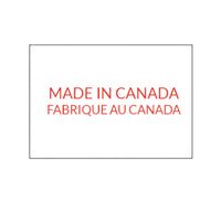 Wamaco Motex 6600 Made In Canada Labels - 7/8" x 5/8" - White - Red Text - 10 Pack-Quality - These pricing labels are made from commercial grade paper, which promotes crisp stamping