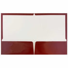 JAM Paper Glossy 2-Pocket Portfolio Folder - Maroon Burgundy - 6 Pack-Size: 9.5 x 11.5 inches