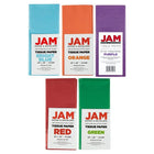 JAM Paper Tissue Paper - Rainbow Assortment - 50 Sheets-This tissue paper is made from 10lb colourful paper, features a smooth finish and is easy to use