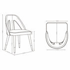 Manhattan Comfort Neda 20.87" Modern Velvet Upholstered Dining Chair - Olive Green - Set of 2-Upholstered in Luxurious Velvet with High Density Foam Padding