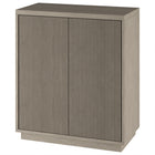 Hudson&Canal Alston 28"W Accent Cabinet - Antiqued Grey Oak-Top weight capacity is 45 lbs, middle shelf can support 25 lbs, while lower shelf hold 35 lbs