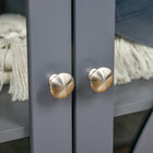 HOMCOM 31.5" L Kitchen Sideboard - Gray-Anti-tipping strap helps prevent it from tipping over
