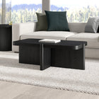 Hudson&Canal Laguna 45" Wide Rectangular Coffee Table - Black Grain-Clean with a soft, dry cloth and no harsh chemicals or abrasive cleaning materials