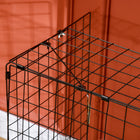 HOMCOM Extendable Steel Fireplace Screen with Fire Spark Guard Cover - Black-Material: Steel 