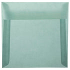 JAM Paper Square Translucent Vellum Invitation Envelopes - 6.5" x 6.5" - Ocean Blue - 25 Pack (1592117)-Color: Ocean Blue