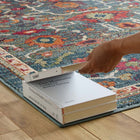 Modway Tribute Every Distressed Vintage Floral Area Rug - 8 ft W x 10 ft L - Multicolored-Protect Floors From Foot Traffic / Furniture