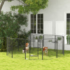PawHut 12-Panel Dog Pen with Gate for Outdoor & Indoor - 39" H-Keeps your pet safely confined while offering more space to play, sleep, and exercise