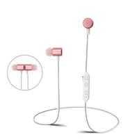 Sharper Image Rechargeable Wireless Earbuds with Microphone - Rose Gold (SBT553RG)-High-definition wireless stereo sound