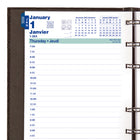 Blueline 2026 MiracleBind CoilPro Daily Refillable Planner 8" x 5" - Black - Bilingual-Includes 10 notes pages that can be removed, repositioned and reinserted