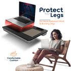 ShoppingAll Lap Desk - Black-2 slots are built into the lapdesk for tablet and cellphone devices. Lapdesk conveniently holds everything in place so you won’t lose anything