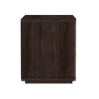 Manhattan Comfort Evelyn 32" Modern 3-Drawer Nightstand - Brown-Perfect for Bedside Storage, Lamps or Display Items