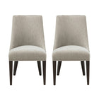 Manhattan Comfort Beever 22" Modern Chenille Upholstered Dining Chair - Taupe - Set of 2-Modern Dining Chair with Backrest Perfect for Dining Room Use. Set of 2
