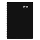 Socadis W. Maxwell 2026 Buro Daily Planner - 5.25" x 8" - Black - Bilingual-January to December 2026