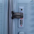 TUCCI Lussore 28" Hardside Check-in Luggage - Blue-Expandable Design – Extra packing capacity when needed. Adds extra packing space when you need it, perfect for bringing back souvenirs