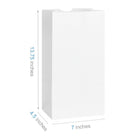 Reliabag No.12 Prescription Bag - 7" W x 4.5" D x 13.75" H - White - 1000 Pack-Strong Paper Construction – Durable white paper helps protect medications during transport and everyday handling