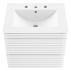 Modway Render 24" Wall-Mount Bathroom Vanity - White-Fixtures Not Included