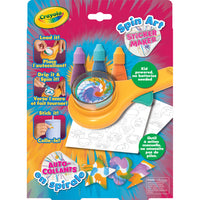 Crayola Spin Art Sticker Maker-Diy stickers for kids: this fun spin art sticker maker for kids includes 1 sticker maker toy, 40 stickers and 3 ink bottles