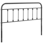 Modway Sage Metal King Headboard - Grey-Metal King Headboard