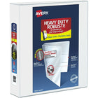 Avery Heavy Duty View Binder, 2" Sized One Touch Locking D Ring,  White, (79792)-Heavy Duty View Binder with 540-Sheet capacity