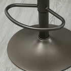 HOMCOM Adjustable Swivel Modern Bar Stools - Brown - 2 Pack-Footrest
