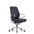 DecentLiving Standard Height-Back Office Chair - Black-Heavy duty casting aluminum body system