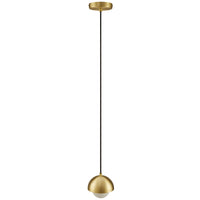 Modway Eclipse Globe Pendant Light - Brass-Globe Pendant Light