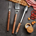 Tramontina Churrasco Stainless Steel BBQ Tool Set with Jatoba Wood Handles - 3 Piece Set-6