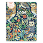Orange Circle Studio 2026 Just Right Monthly Planner - 9.75" x 7.50" - Midnight Watchers - Bilingual-Features elastic band for closure and interior storage pocket
