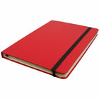 JAM Paper Hardcover Medium Journal Notebook with Elastic - 100 Lined Sheets - 5" x 7" - Red-Quantity: Sold Individually | 100 ruled / lined paper pages.