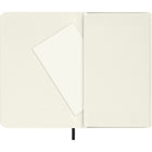 Moleskine Classic Plain Pocket Notebook - Black - Soft Cover - 3.5" x 5.5"-Paper 70 gsm acid-free ivory lined