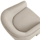 Modway Greer Performance Velvet Upholstered Accent Armchair - Almond-8