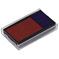 Trodat 6/4912 Replacement Ink Pad - Blue/Red-Contains non toxic, water-based ink