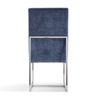 Manhattan Comfort Element 19.68" Modern Velvet Upholstered Dining Chair - Blue-Delivered to you Fully Assembled! No Assembly Required