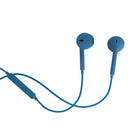 Basic Tech Wired Earbuds with Volume Control And Mic - Sea Blue-Volume control