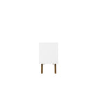 Manhattan Comfort Marcus 53.14" Mid-Century Modern TV Stand - White-Soft Close Doors with Rounded A-lined Design