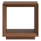 Hudson&Canal Evie 22"W Rectangular Side Table - Satin Walnut-Table is made of high-quality and durable MDF materials